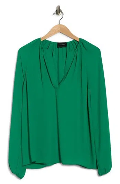 Longchamp Long Sleeve Top In Green