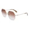 Longchamp Geometric Sunglasses In Brown