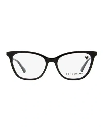 Longchamp Rectangular Lo2694 Eyeglasses Woman Eyeglass Frame Black Size 54 Acetate In Black