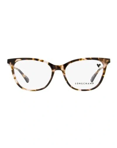 Longchamp Rectangular Lo2694 Eyeglasses Woman Eyeglass Frame Brown Size 54 Acetate