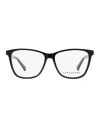 Longchamp Square Lo2700 Eyeglasses Woman Eyeglass Frame Black Size 52 Acetate In Black