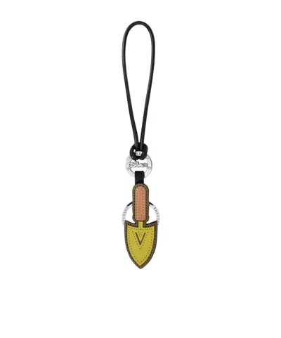Longchamp Longcharm Keyring In Green