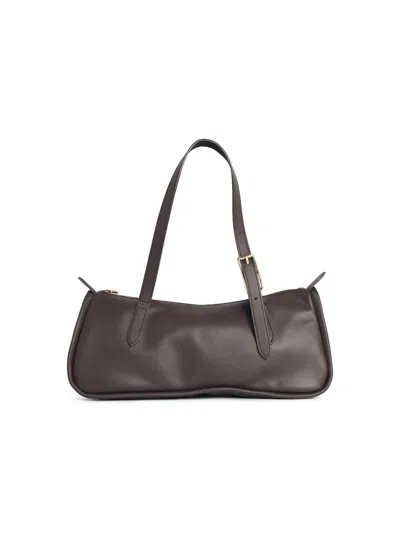 Longchamp 'looong' Brown Lear Bag