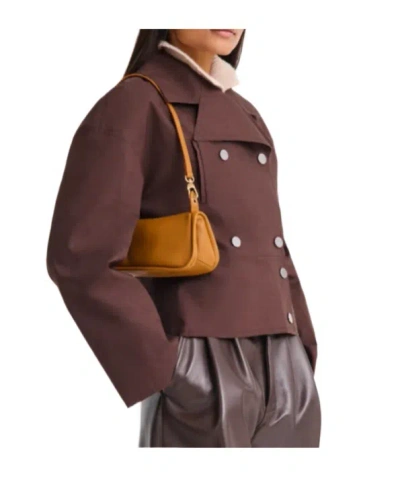 Longchamp Looong M Shoulder Bag In Orange