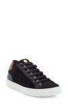 Longchamp Heel Patch Low Top Sneaker In Black