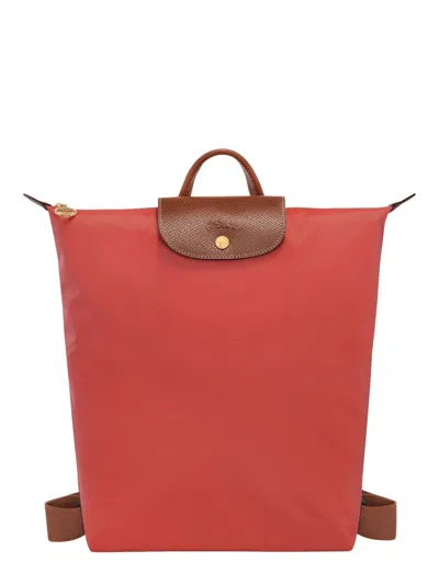 Longchamp Women's M Le Plaige Backpack In Red