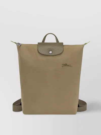 Longchamp "m Le Plaige" Backpack In Brown