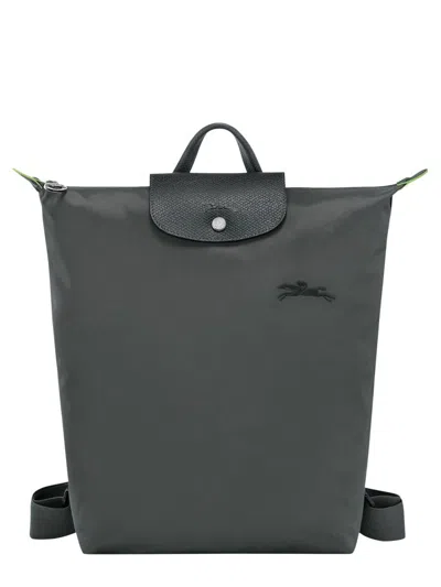 Longchamp "m Le Plaige" Backpack In Gray