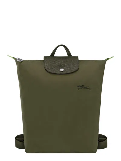 Longchamp Le Pliage Medium Backpack In Green