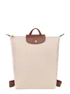 Longchamp Le Pliage Original M Backpack In Brown