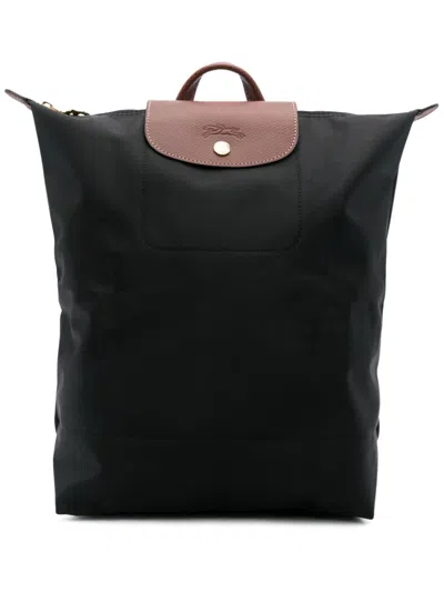 Longchamp M Le Pliage Backpack In Black