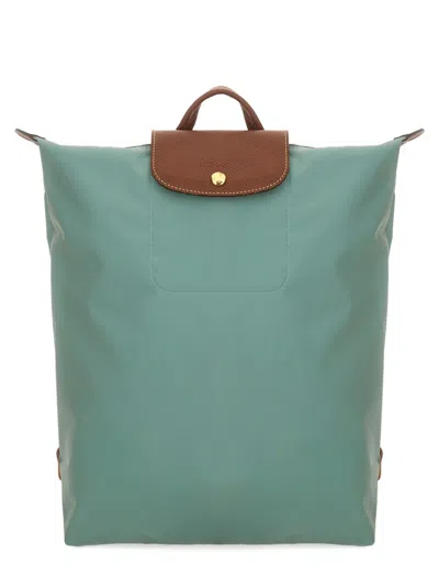 Longchamp "m Le Pliage" Backpack In Green