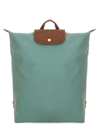Longchamp M Le Pliage Backpack In Green