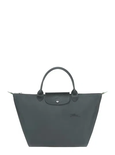 Longchamp Graphite-coloured S Le Pliage Green Bag In Gray