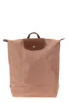 Longchamp Backpack With Adjustable Straps And Top Handle In Pink