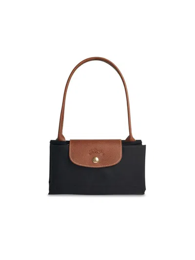 Longchamp 'm Le Pliage Original' Black Recycled Canvas Shoulder Bag