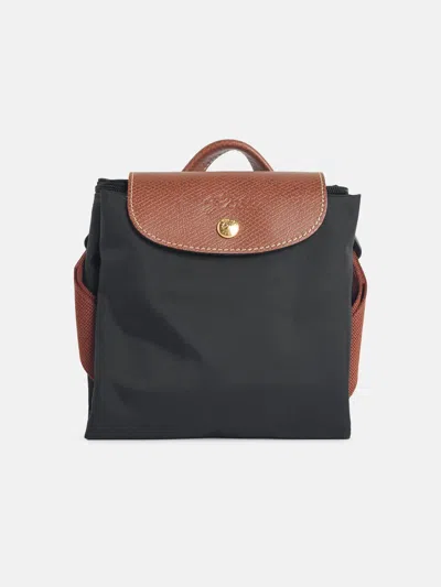 Longchamp 'm Le Pliage Original' Black Tela Backpack