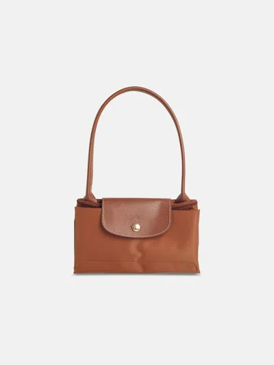 Longchamp 'm Le Pliage Original' Cognac Tela Shoulder Bag In Brown