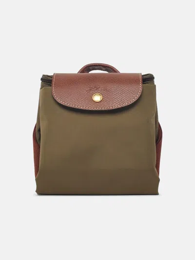 Longchamp 'm Le Pliage Original' 'olive' Tela Backpack In Green
