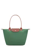 Longchamp Le Pliage Original Medium Canvas Handbag In Green