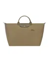 Longchamp Spacious Duffel Bag With Durable Polyamide Construction In Brown