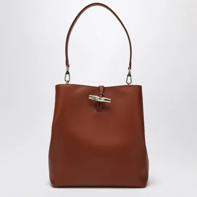 Longchamp M Le Roseau Hobo Bag In Bark Colour