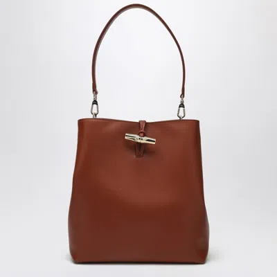 Longchamp M Le Roseau Hobo Bag In Bark Colour