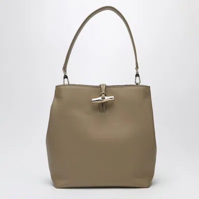 Longchamp M Le Roseau Hobo Bag In Root Colour In Brown
