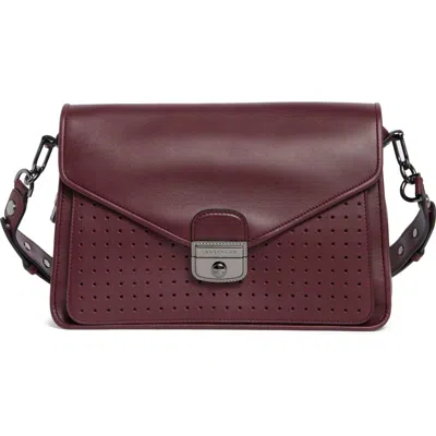 Longchamp Mademoiselle Perforated Shoulder Bag In Brown