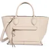 Longchamp Mailbox Medium Leather Top Handle Bag In Neutral