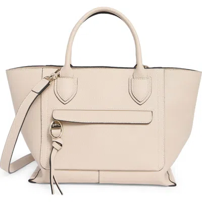 Longchamp Mailbox Medium Leather Top Handle Bag In Neutral