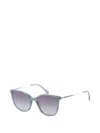 Longchamp Marble-effect Cat-eye Sunglasses In Blue