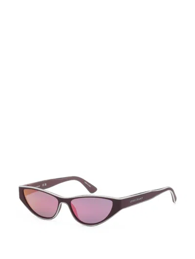 Longchamp Matte-finish Cat-eye Sunglasses In Purple
