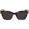 Longchamp Medallion 52mm Modified Rectangular Sunglasses In Pink