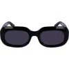 Longchamp Medallion 52mm Rectangular Sunglasses In Pattern