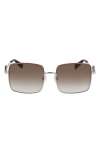Longchamp Medallion 55mm Gradient Square Sunglasses