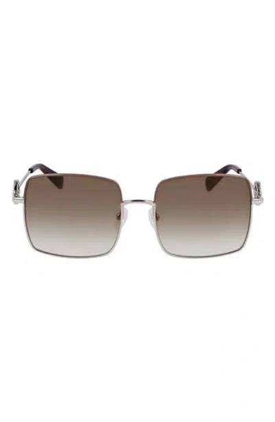 Longchamp Medallion 55mm Gradient Square Sunglasses