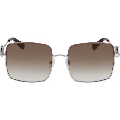 Longchamp Medallion 55mm Gradient Square Sunglasses In Multi