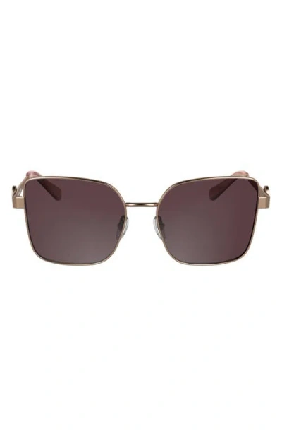 Longchamp Medallion 56mm Butterfly Sunglasses