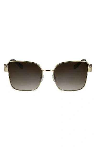 Longchamp Medallion 56mm Butterfly Sunglasses