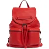Longchamp Medium 3d Leather Backpack In Red