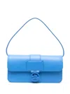 Longchamp Medium Box-trot Leather Shoulder Bag In Blue