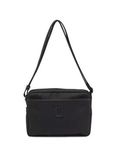 Pre-owned Longchamp Medium Boxford Messenger Bag In Black
