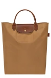 Longchamp Medium Cabas Replay Recycled Canvas Tote In Fawn