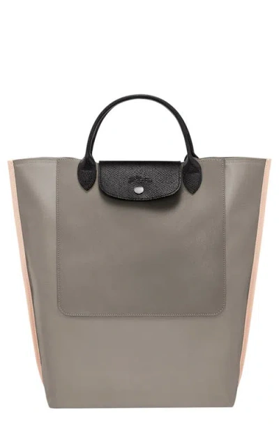 Longchamp Medium Cabas Replay Recycled Canvas Tote In Turtledove