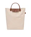 Longchamp Medium Cabas Replay Recycled Canvas Tote In Nude