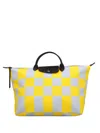 Longchamp Medium Checkerboard-pattern Tote Bag
