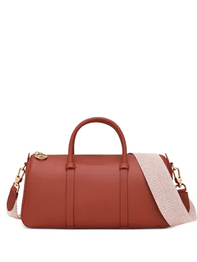 Longchamp Medium Daylong Leather Tote Bag In Brown