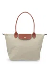 Longchamp Medium Foldable Handbag In Gray