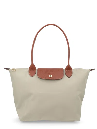Longchamp Medium Foldable Handbag In Gray